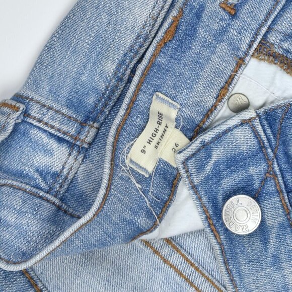 Madewell 9" High-Rise Skinny Crop Jeans Button Fly 26 - Picture 6 of 6